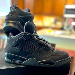Authentic Retro Jordan 4 Black Cats